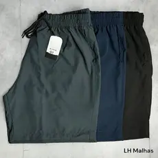 Kit 2 Bermuda Elastano Plus Size P ao G3 Masculina Shorts Academia
