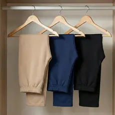 Kit 3 Calças Infantis Moletom Peluciado Unissex Inverno Escolar Conforto