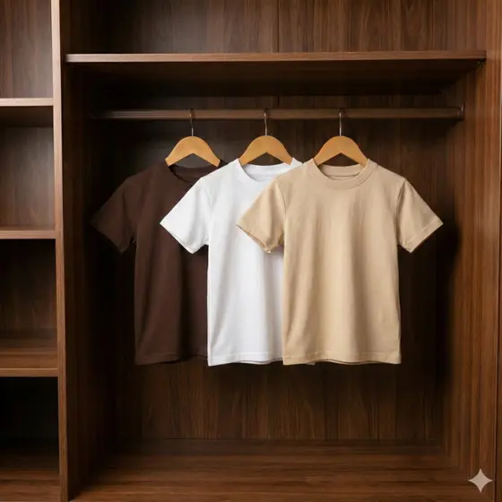 Kit 3 Camisetas Infantil MiniTrend Comfort Pro - Básica Versátil Para Escola