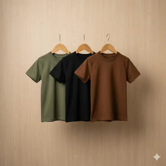 Kit 3 Camisetas Infantil UrbanJoy Soft Touch - Ideal Para Escola e Dia a Dia