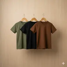 Kit 3 Camisetas Infantil UrbanJoy Soft Touch - Ideal Para Escola e Dia a Dia