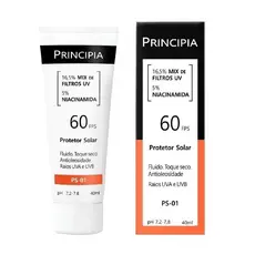 Protetor Solar Principia Com Niacinamida 16,5% Mix De Filtros Uv Fps 60 Com 40ML