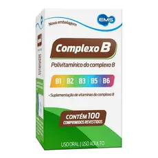 Complexo B Com 100 Comprimidos Suplemento