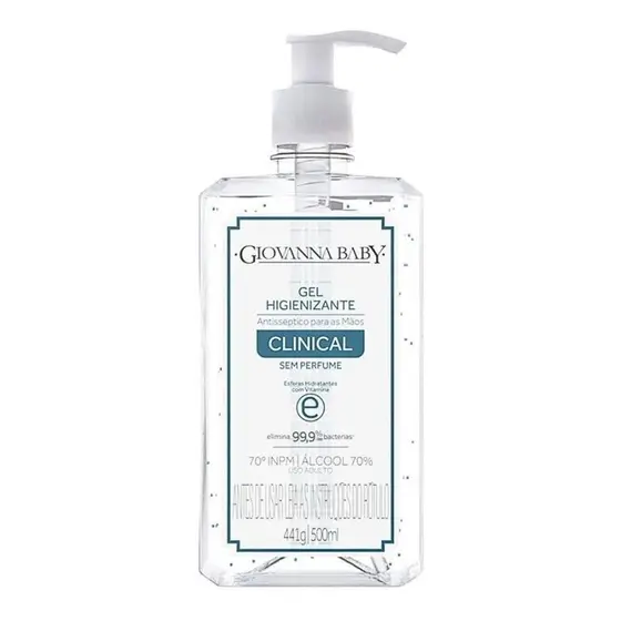 Giovanna Baby Álcool Em Gel Higienizante Clinical Com 500Ml