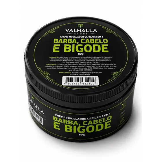 Pasta Cera para Barba, Cabelo e Bigode 80g – Efeito seco | Aroma Amadeirado Suave
