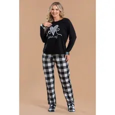Pijama Longo Feminino Inverno Adulto Calça _ Love Yourself