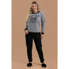 Pijama Longo Feminino Inverno Adulto Soft Peluciado - Fabulous Beautiful Chic