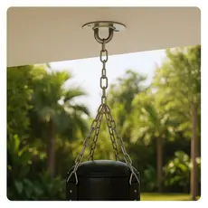 Suporte Teto Cadeira Balanço Rede Inox Corrente 1,5 metros MMI