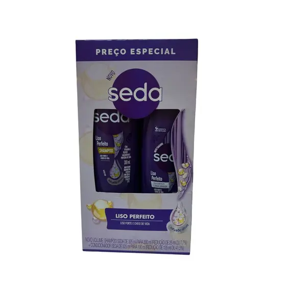 Kit Seda Liso Perfeito 01 sh 300mL + 01 cond 190mL