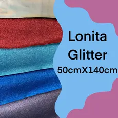 Lonita Glitter - 50cmX140cm - várias cores - para bolsas e mochilas