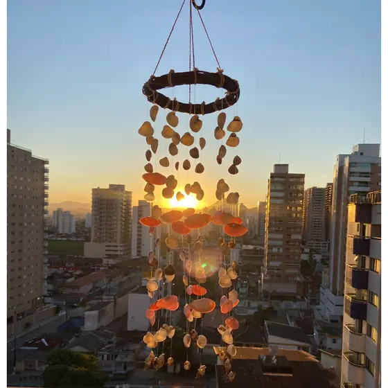 Sino do Vento Mensageiro para equilíbrio e paz