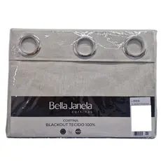 Cortina Blackout Tecido Bloqueia 100% 5,40mx2,70m Linen Bella Janela