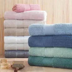 Toalha de Banho Buddemeyer 70cmx1,40m Fio Penteado Canelado 100% Algodão 480g/m²