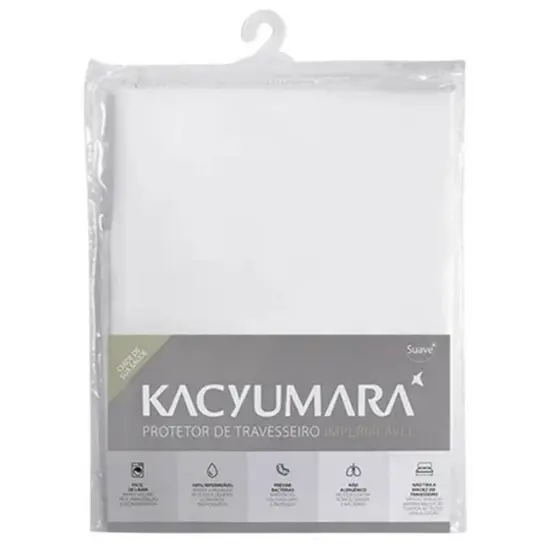 Protetor Travesseiro Impermeável Malha em Algodão Kacyumara 50x70cm