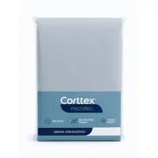 Lençol Solteiro Avulso Microtec C/ Elástico 200 Fios Corttex