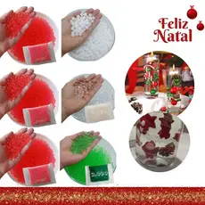 Bolinhas de Gel 2mm para Decoração de Natal 20g