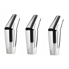 KIT 3 COQUETELEIRA PROFISSIONAL 800 ML 2 COPOS INOX REFORÇADA, BARMAN FESTA COQUETEL BATIDA BATEDOR CAIPINRINHA BEBIDA