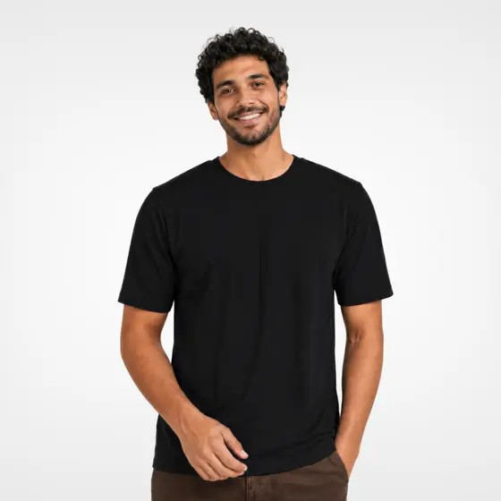 Camiseta Básica Masculina Feminina Unissex Plus Size Algodão