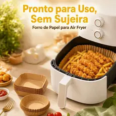 Forma Descartável Papel Airfryer Antiaderente Para Cozinha