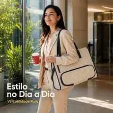 Bolsa de Trabalho Feminina Térmica com Espaço para Notebook e Lancheira