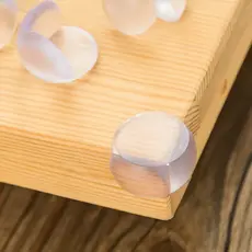20 Kit  Protetores De Quina Canto Silicone Redondo Protetor De Canto De Mesa Segurança Do Bebê