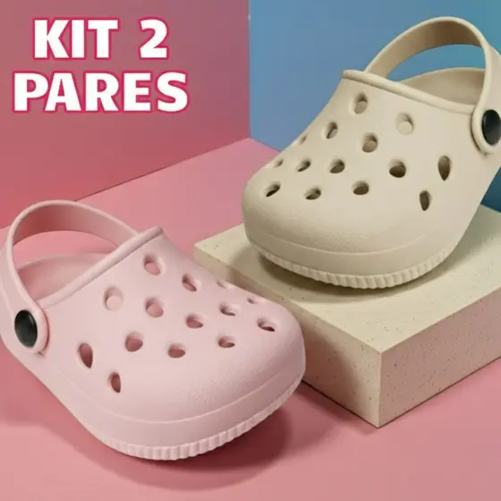 Kit 2 Pares Infantil Feminino Original Lançamento Estiloso E Macio Escolar Promoção