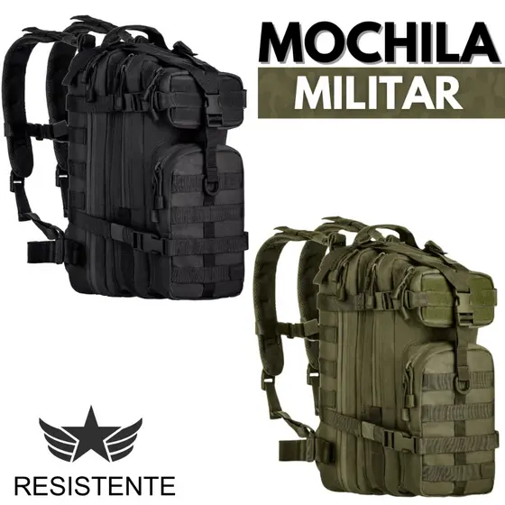 Mochila Militar Tática 30 Litros Impermeável Reforçada Trilha Masculina Feminina Camping