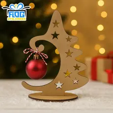 Kit Arvores De Natal - Enfeites Natalinos / Decoração Natalina Em MDF