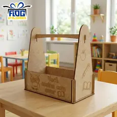 Kit Caixa MDF Cesta De Presente Frase Você Ensina Com Amor / Presente para Professores e Escolas - Dia Dos Professores