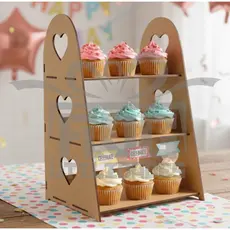 Expositor para Doces  -  Porta deces de Festas em MDF cru para Decoração /  Aniversario
