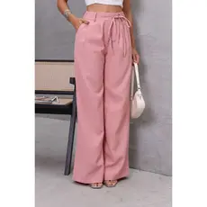 Calça Feminina Social Pantalona Alfaiataria Sensoriale com Detalhe na Cintura
