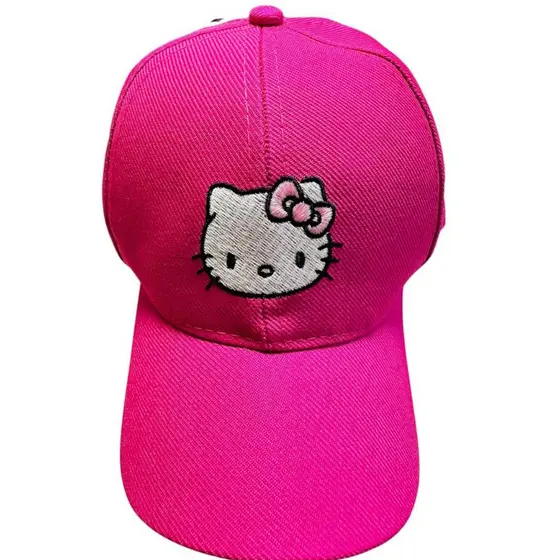 Boné Infantil Hello Kitty Infantil Verão Ajustável Sol Praia