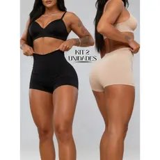 Kit 2 Anágua Short Curto Íntimo Segunda Pele Liso Feminino Short Para Vestido e Saia Não marca