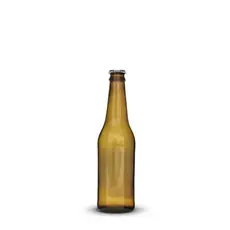 12 Garrafas Vidro Ambar 355ml