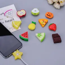 PROTETOR DE CADO FRUTAS DESENHOS PERSONALISADOS IDEAL PARA PROTEGER O CABO DO SEU CELULAR