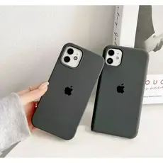 Capa Case Capinha Aveludada Silicone CINZA GRAFITE 7/8G, 7/8PLUS XS XR XSMAX 11 12 13 14 15 16 PLUS PRO MAX