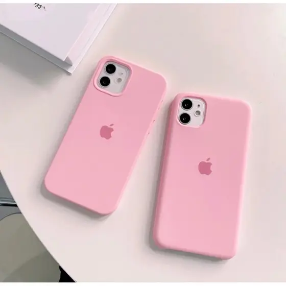 Capa Case Capinha Aveludada Silicone ROSA BEBE 7/8G, 7/8PLUS XS XR XSMAX 11 12 13 14 15 16 PLUS PRO MAX