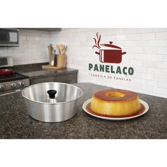 Assadeira para Pudim e Bolo em Alumínio 22cm Panelaço Brasil