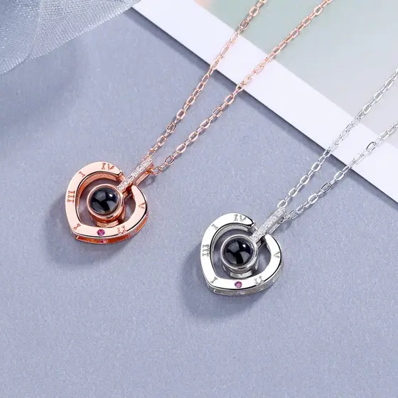 100 Languages I Love You Necklace For Women Romantic Creative High-Quality Exquisite Jewelry