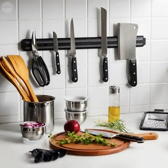 Barra Magnética Imã Facas Cozinha Churrasqueira 33/50cm Envio Imediato