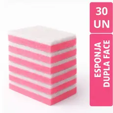 Kit  5 - 30 Esponjas Dupla Face Multiuso Cozinha Sanitária Azulejo Pia Magica