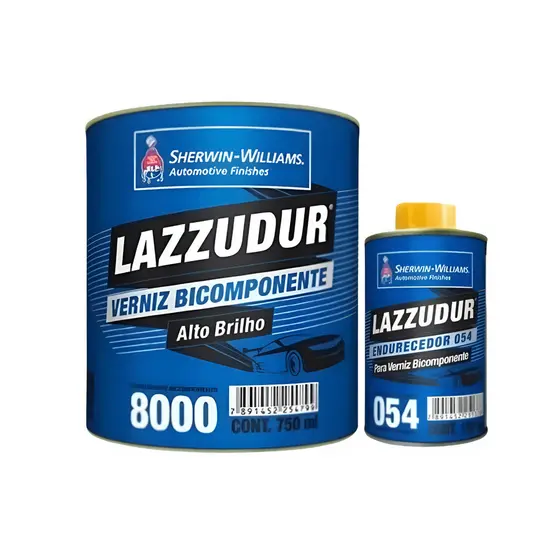 VERNIZ BICOMPONENTE 8000 900ML CCOM CATALIZADOR LAZZURIL