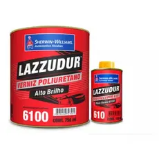 KIT Verniz PU 6100 750ml + Endurecedor 610 150ml - Médio Sólidos - LAZZURIL SHERWIN WILLIAMS