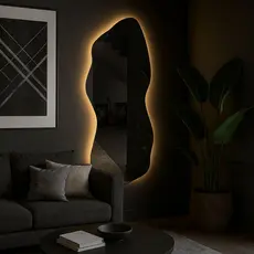 Espelho Organico Com led Espelho De Parede Espelho Grande Decorativo Para Sala Espelho Para Banheiro