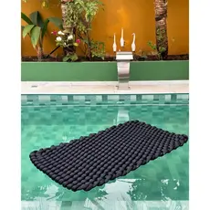 Tapete Esteira Flutuante Piscina Relax Bronzeamento Verão Confortável Corda Náutica Super Resistente
