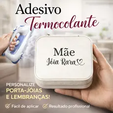 Kit Adesivos Termocolantes Mãe Jóia Rara Dia das Mães 5 ou 10 Unidades para Roupas Brindes Fácil Aplicar Faça vpce mesma