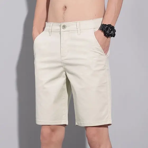 Bermuda Masculina Short Em Sarja Brim