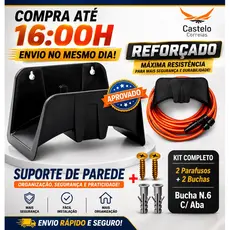 Suporte para Mangueira de jardim com parafuso e bucha com aba.