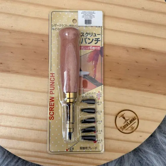 Vazador Furador Artesanal Multi Pontas | Perfurações em Couro, Papel e Tecido