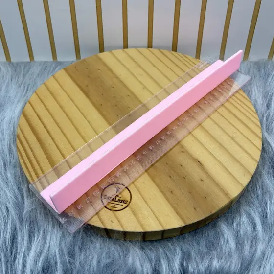 Régua com Proteção para os Dedos em Acrílico - Diversas Cores